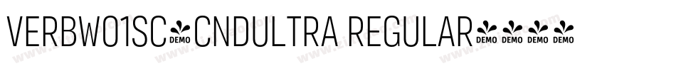 VerbW01SC-CndUltra Regular字体转换